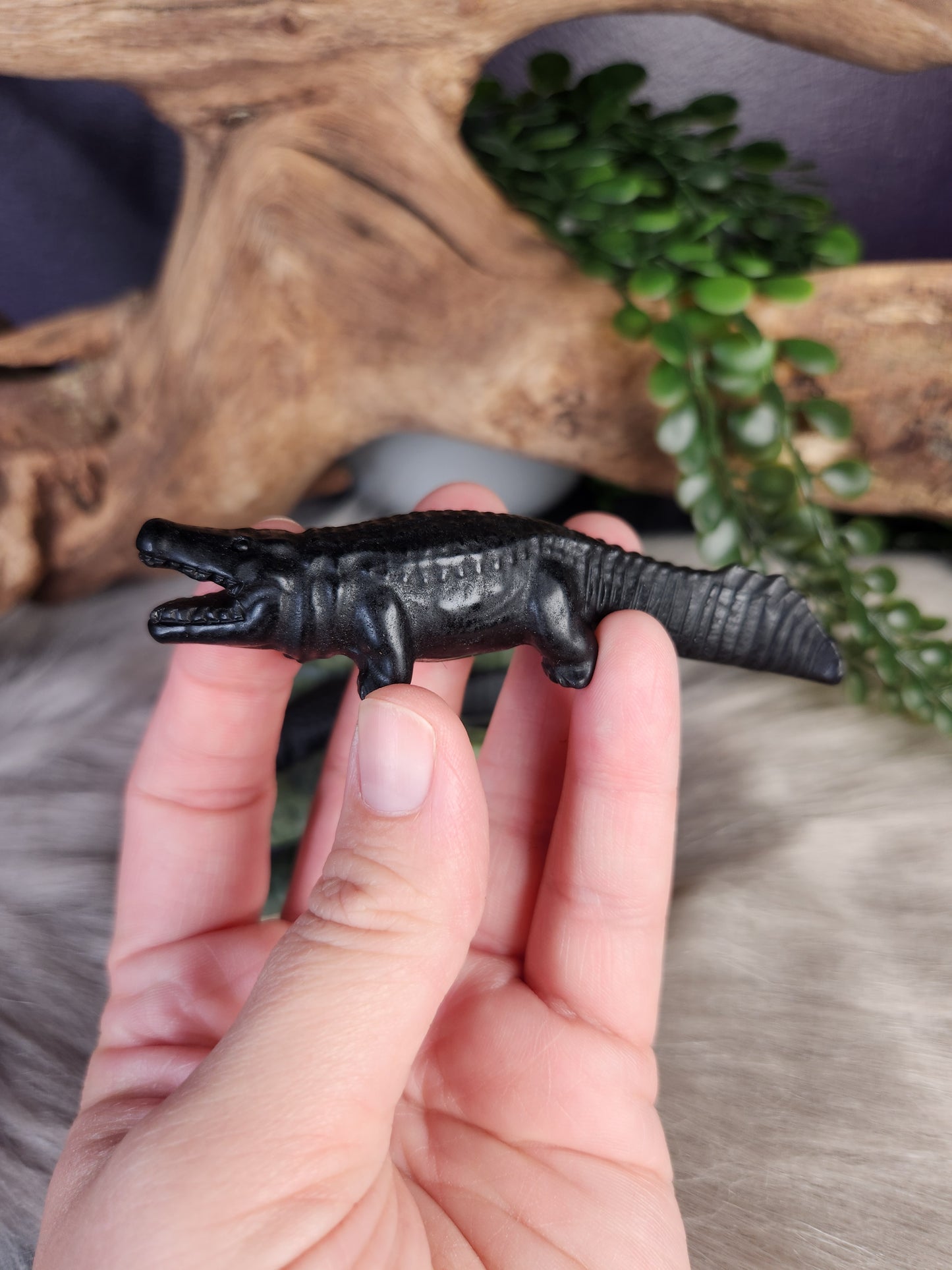 Obsidian & Green Jade |  Crocodiles