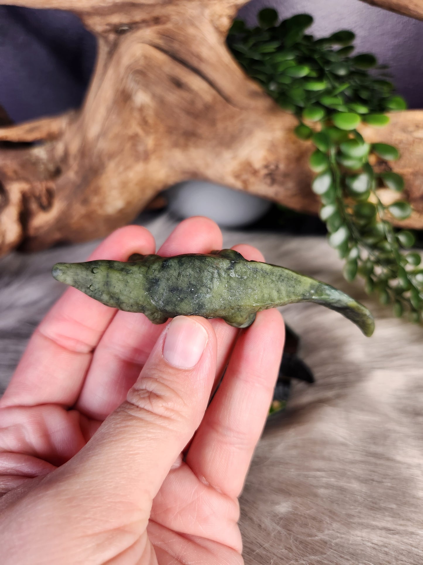 Obsidian & Green Jade |  Crocodiles