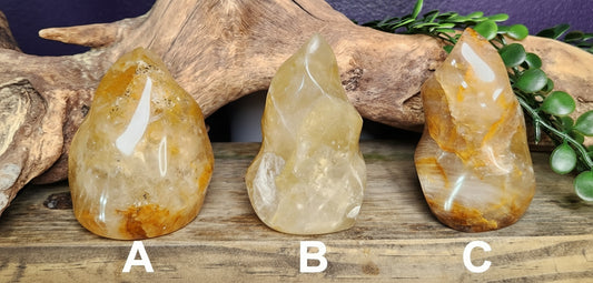 Hematoid Quartz "Golden Healer" | Flames