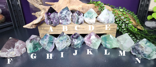 Raw Fluorite Pointed Chunks