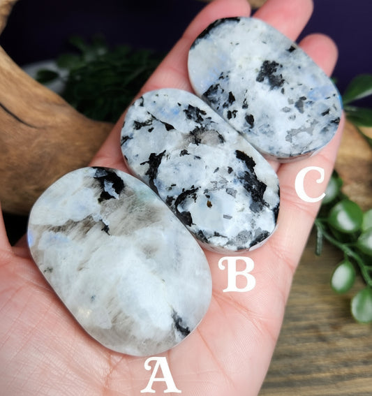 Rainbow Moonstone | Palm Stones