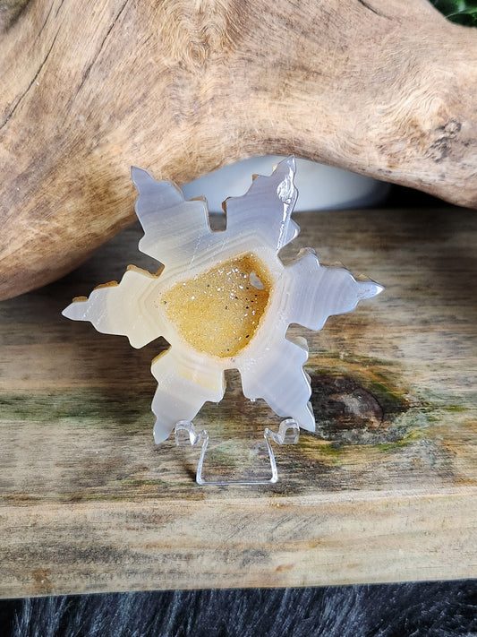 Druzy Agate | Snowflakes