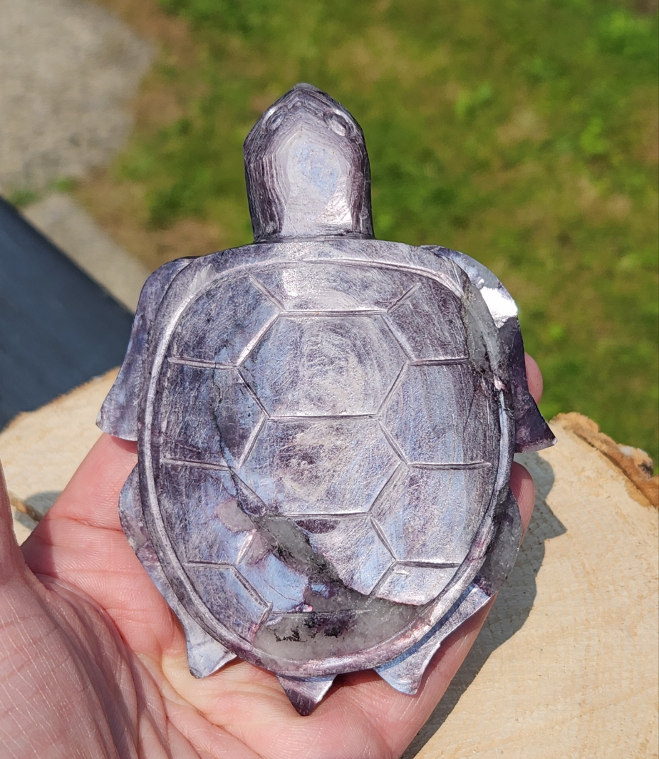 Gem Lepidolite | Large Turtles