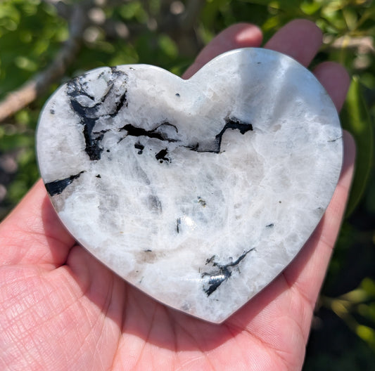 Rainbow Moonstone | Heart Bowl