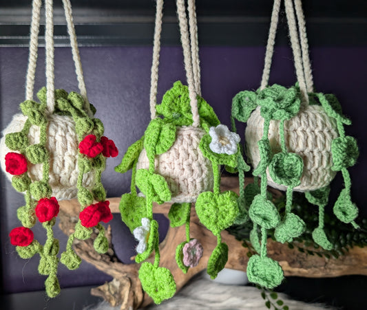 Adorable Crochet Hanging Plants
